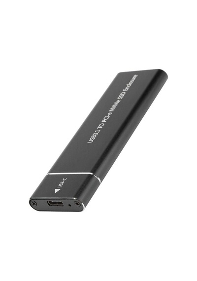 M.2 Nvme Usb3.1 Tip-c Gen2 10gbps Muhafaza M.2 Pcı-e Ssd Sabit Disk Harici Sürücü Kutusu M.2 M-key Ssd'den Usb-c'ye Adaptör Siyah