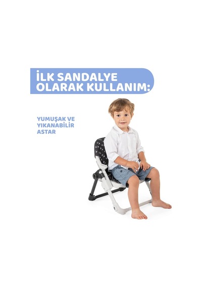 Chairy Yükseltici Mama Sandalyesi, Siyah