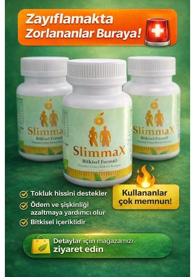 Slim Max Bitkisel Hafifleme Desteği 60 Kapsül