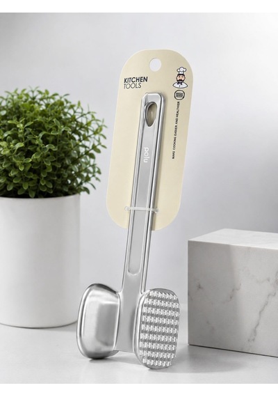 Çift Taraflı Et Döveceği, Et Tokmağı 26 Cm Gümüş