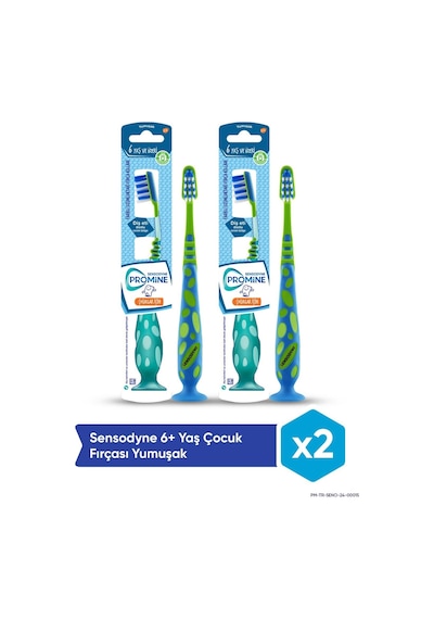 Sensodyne Promine 6 Yaş ve Üzeri Çocuk Özel Karakterli Yumuşak Diş Fırçası 2'li