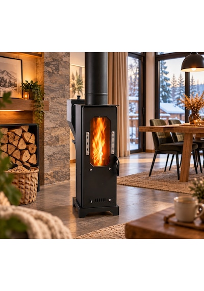 Ziraisepet Firebox Kapalı Alan Pelet Soba