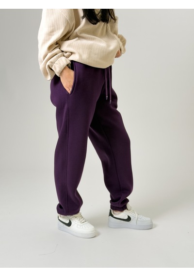 Cocopelli Şardonlu Mor Kadın Jogger Eşofman Coc2541