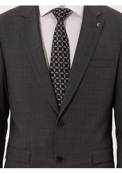 Cacharel Füme Slim Fit Ceket Gri