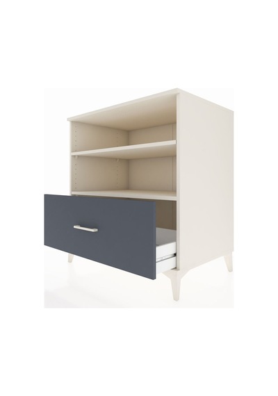 Kronos Şifonyer 2 Raflı Tek Çekmeceli 88x59x96 Aytaşı-antrasit Aytaşı