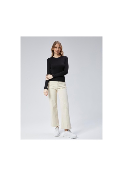 Virago Soft Cotton Yuvarlak Yaka Uzun Kol Bluz/body Siyah - 686786243 Siyah - 686786243 Siyah