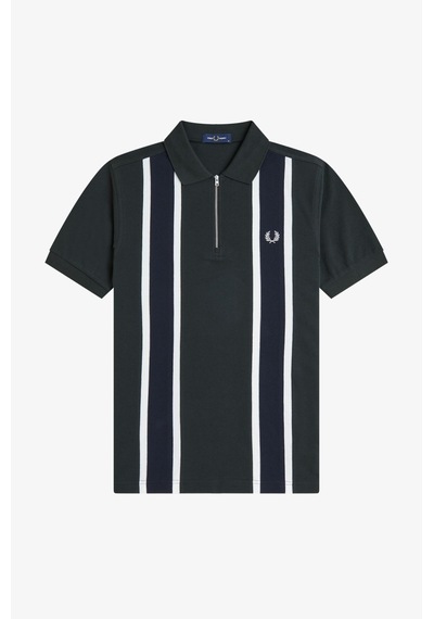 Fred Perry M2420-q20 Tramline Erkek Polo Tişört Koyu Yeşil