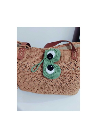 Amigurumi Çağla Temalı Tasarım Gözlük Kılıfı