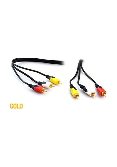 S-link Sl-rca10 3rca To 3rca 10m Gold Kablo Kdo