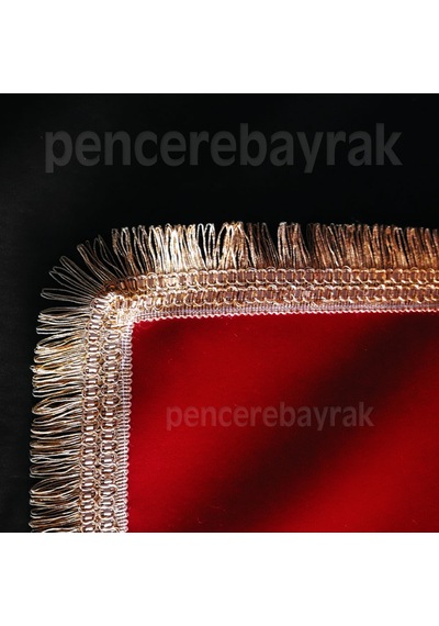 Makam Bayrağı + Krom Direkli+Altın Simli+Telalı+