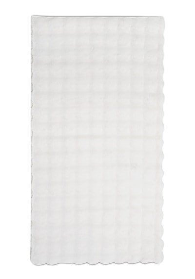 Yünteks Bubble Kabartmalı Peluş Post Halı 90x150 Krem