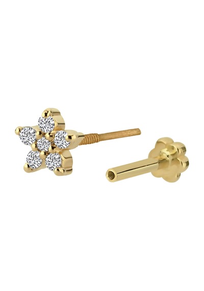 Sirius Pırlanta Floral Tragus Piercing 0835e0009
