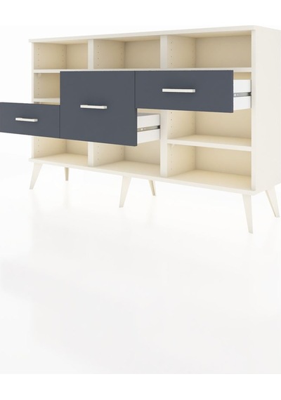 Arges Konsol 5 Raflı 3 Çekmeceli 132x30x83 Aytaşı-aytaşı/antrasit Aytaşı/antrasit Arges Konsol 5 Raflı 3 Çekmeceli 132x30x83 Aytaşı-aytaşı/antrasit Aytaşı/antrasit