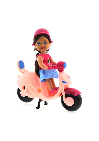 Cute Doll Mini Bebek Ve Pembe    Vespa