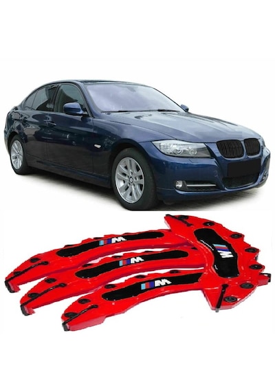 Bmw E90///m Kırmızı 17-18-19 Janta Uyumlu 4.lü Kaliper Kapagı