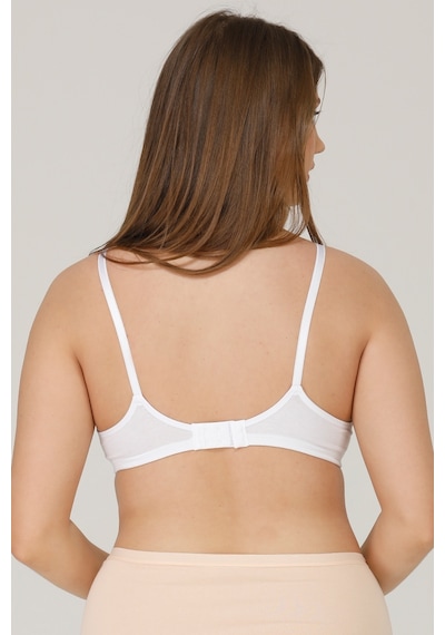 Parlingerie Pl Emzirme Sütyeni Kapsız Penye Beyaz