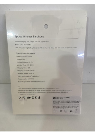 Nexer Plus A20 Spor Bluetooth Neckband Kulaklık, 800 Mah
