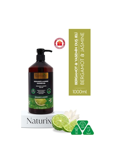 Bergamot & Yasemin Duş Jeli - Ferahlatıcı, Aromatik Ve Nemlendirici Günlük Temizlik Jeli 1000ml Bergamot - Yasemin