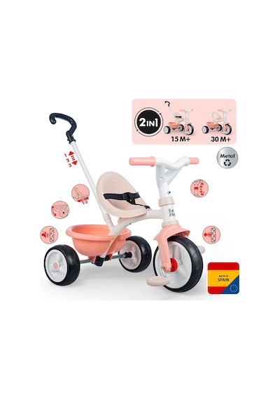Smoby Be Move Üç Tekerlekli Bisiklet - Pembe 740339 Pembe