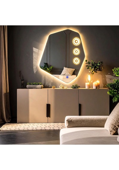 Vortex Led'li Lavabo & Banyo Aynası Dokunmatik Sensörlü Günışığı Led'li 60 X 50 Diğer