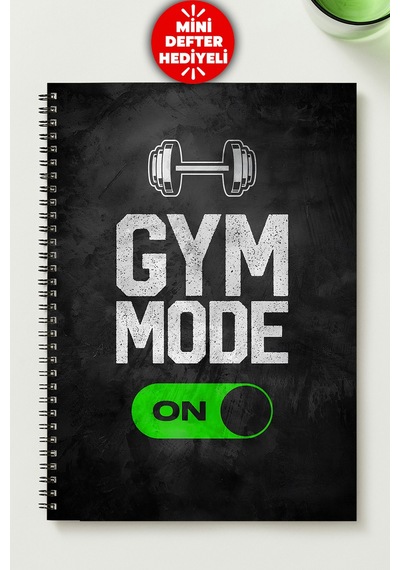 Gym Mode A5 Metal Spiralli Çizgisiz Karton Kapak Gym Mode Defter Çok Renkli