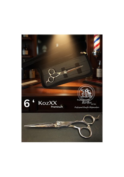 126 Kozxx 6 Profesyonel İnç Saç Kesim Makası