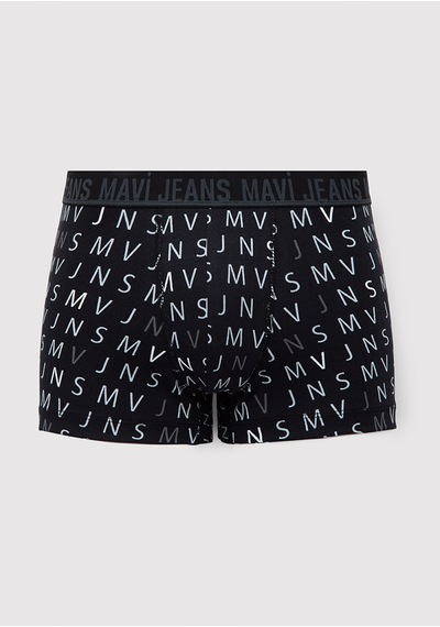 Mavi - Mvjns Baskılı Siyah Boxer 0912488-900