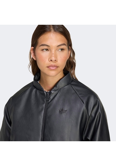 Adidas Pleather Bomber Kadın Siyah Ceket Jx5332
