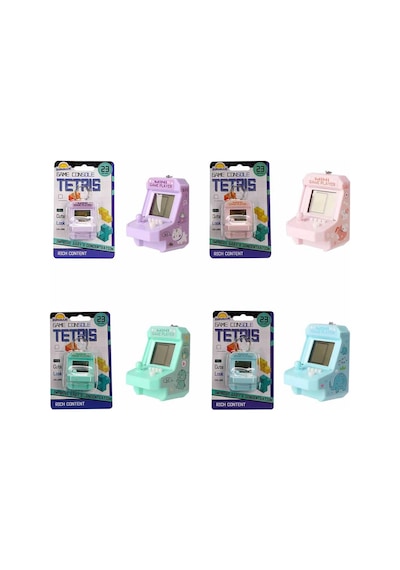 Mini Oyun Konsolu 23 Oyun Modlu Tetris Anahtarlık - 1 Adet Stokta Olan Gönderilir