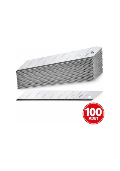 Nt Cutter Bd-1800 9mm Metal 30 Derece Maket Bıçağı Yedeği