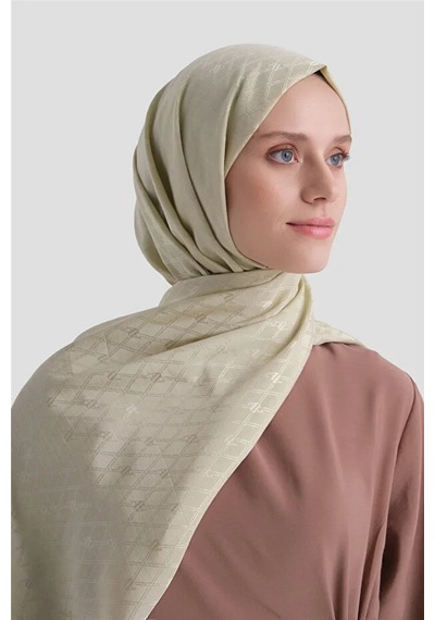 Armine Elegance Pamuk - İpek Şal P3001 Açık Vizon
