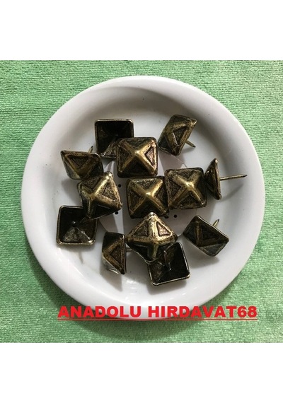 Kabara Raptiye Koltuk Çivisi Kare Antik Bakır Çapı:20 MM 10Adet