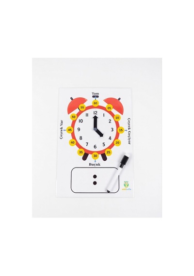 Yaz-sil Analog Ve Dijital Saat Eğitim Seti Kalem Hediyeli