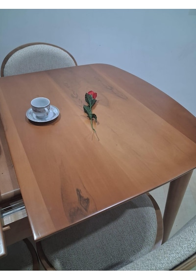 Masa Sandalye 90643 Retro Ayak Model Kayın Retro Açılır Parlak Açık Ceviz Tabla Kahverengi Masa Sandalye 90643 Retro Ayak Model Kayın Retro Açılır Parlak Açık Ceviz Tabla Kahverengi