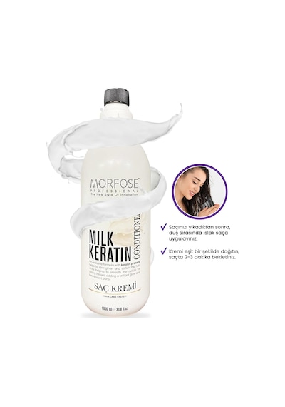 Morfose Milk Keratin Saç Bakım Kremi 1 L