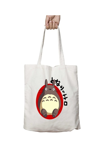 Art Hediye Totoro 6 İki Tarafı Kalıcı Baskılı Yıkanabilir Çanta Çok Renkli