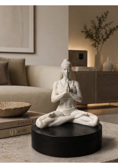 Meditasyon Yapan Kadın Biblo - Minimal Modern Heykel