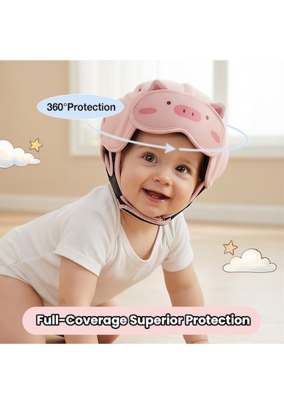 Mambobaby Bebek Koruma Başlığı - Pink Piggy
