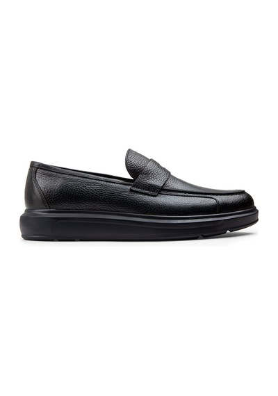 Deery Hakiki Deri Koyu Lacivert Comfort Erkek Loafer - 01564mlcvp17 Lacivert