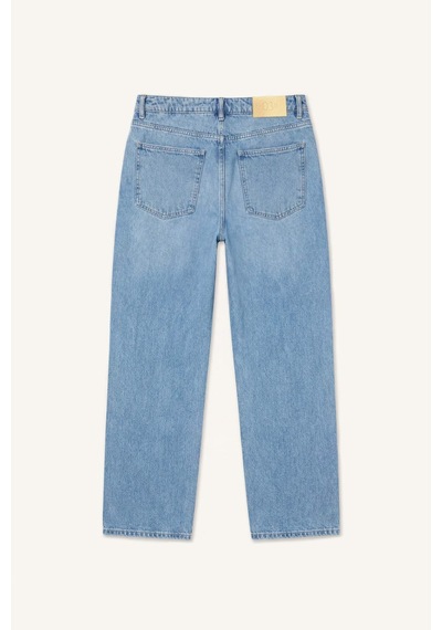 Defacto %100 Pamuk Baggy Fıt Geniş Paça Jean Açık Mavi Pantolon E8421ax26aunm39 Mavi-nm39