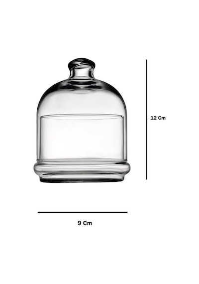 Basic Mini Kapaklı Servis Kase 230 Cc1118527 96966 12x9 Cm Şeffaf