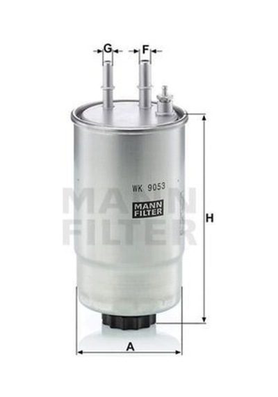 Mann Wk9053z Yakıt Filtresi Fiorino Doblo Linea 07 Punto 1.3 Jtd 1.9 Jtd 05 Stilo 1.9 Jtd 03 Ducato 11 Euro5 Fn0033