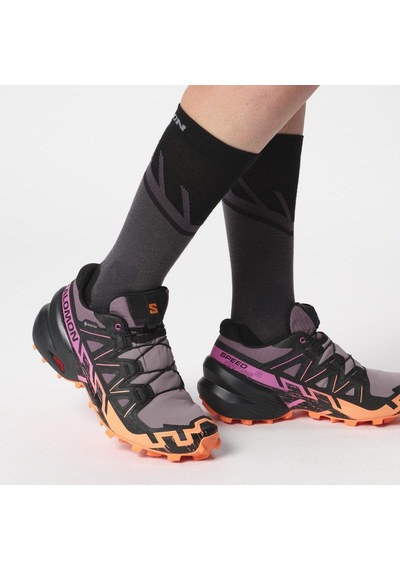 Salomon Speedcross 6 Gore-tex Kadın Koşu Ayakkabısı Moonscape L47465700 Bordo