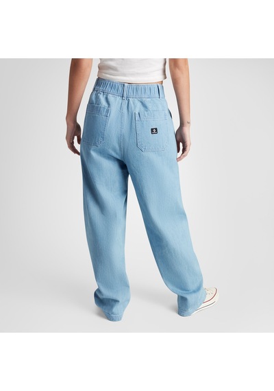 Converse Woven Denim Barrel Kadın Mavi Pantolon