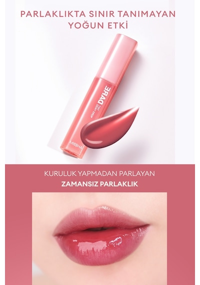 Missha Uzun Süre Kalıcı Nemli Bitiş Sunan Parlak Tint Dare Tint Dewy Drop 05 Rosy Drop