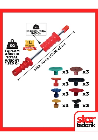 Pdr Boyasız Göçük Düzeltme Seti 25 Parça Özel Seri Pdr Boyasız Göçük Düzeltme Seti 25 Parça Özel Seri