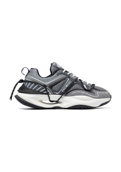 Suede Grey/tec Grey Sneaker Günlük Erkek Diğer 29214/cp F Bkku Bikkembergs Shoes Suede Grey/tech Gri