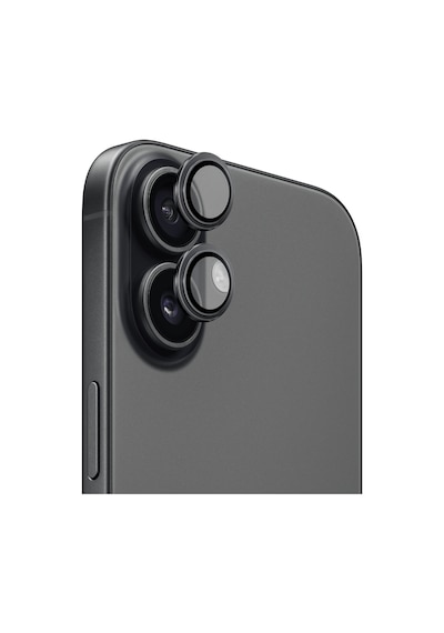 Safeus 9h+ Safir Temperli Kamera Lens Koruyucu, Apple Uyumlu iPhone 17 İle Siyah
