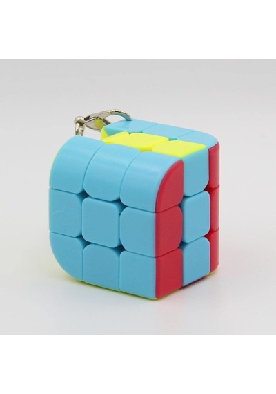 3x3x3 Renkli Magic Cube Anahtarlık Hızlı Dönüşlü Dayanıklı Ve Taşınabilir Akıl Zeka Küpü