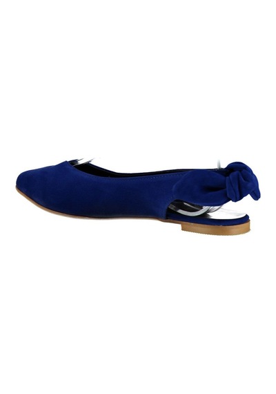Fox Shoes Saks Mavi Kadın Babet D726495302 Saks Saks Mavi